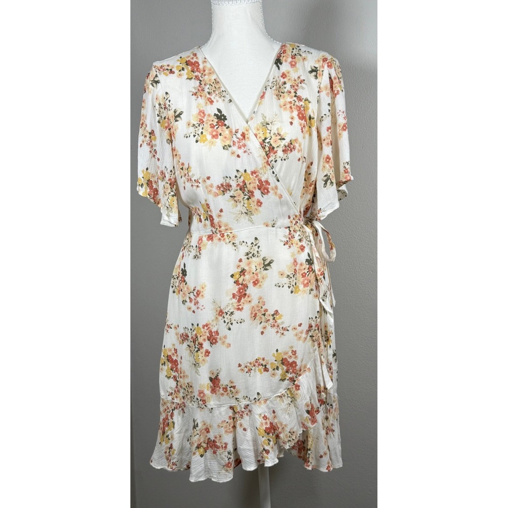 NWT Abercrombie & Fitch Wrap Dress Women‎ M Cottagecore Shabby Chic Boho